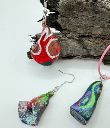 handmade jewelry made from coffee