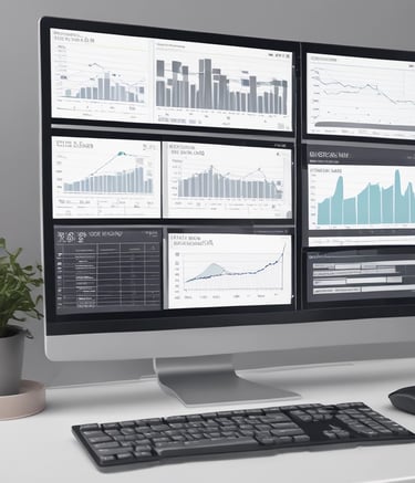una imagen de analítica de datos moderna