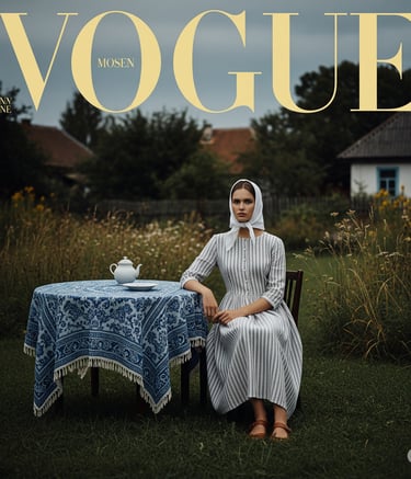 Vogue Style Magazine Front Page AI generated
