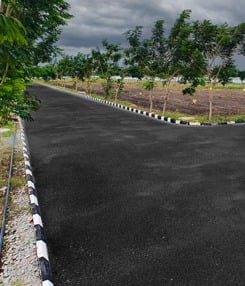 BT Road ulhala road, pragathi layout, sun infra projects, plots