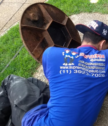 desentupimento com sucção