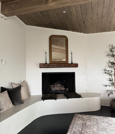fireplace and living room design