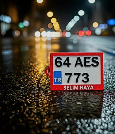 Anahtarlık, Plaka Anahtarlık, 3D Anahtarlık, Motosiklet