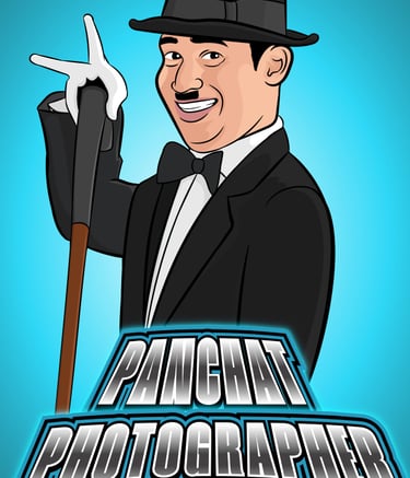 a man in a tuxedo hat and a hat with a cane illustration 