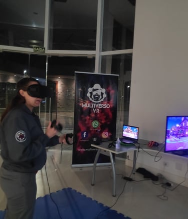 "Ação com VR para Maio Amarelo"