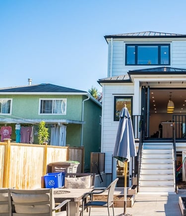 back yard on completed brand new custom house