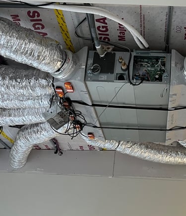 Chauffage et climatisation par un gainable