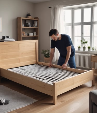 Two yellow moving trucks are parked on a dirt road next to a building. The trucks are labeled with 'Agarwal Packers & Movers,' indicating they are used for transporting goods. The background includes a simple building with minimal decoration and some greenery.