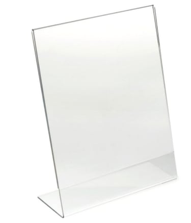 clear, acrylic display topper L type. fineacrylicph