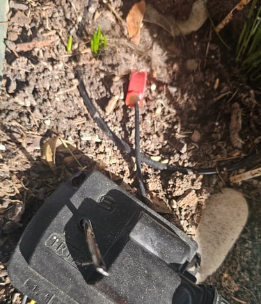 a radio receiver with wires and wires connected to a radio