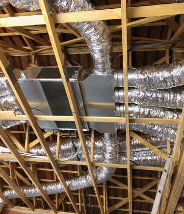 Chauffage et climatisation par un gainable