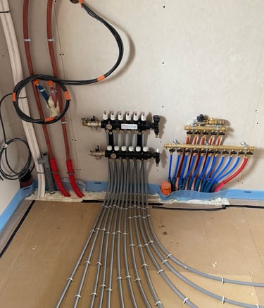 Chauffage par plancher chauffant hydraulique