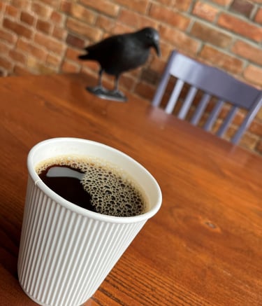 Crow, Crow City Coffee, Coffee, Tea, Cappuccino, Latte, Americano, Friends, Cold Brew, Crow Fest