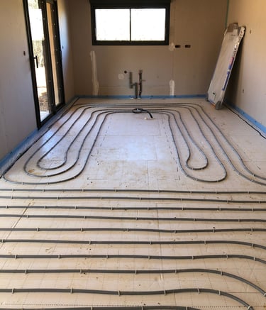 Chauffage par plancher chauffant hydraulique