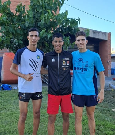 Con el gran Mohamed Attaoui en el Español Sub 23 en 2023