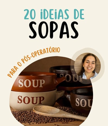 a woman in a white shirt and a bowl of soup