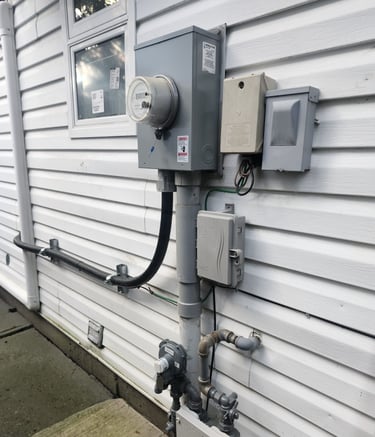 residential service 200A meter underground bc hydro