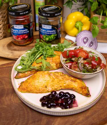 a plate of food with a salad and a salad UGC