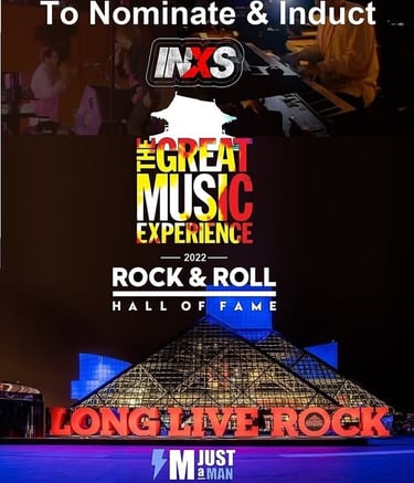 Induct INXS Rock Hall At Night