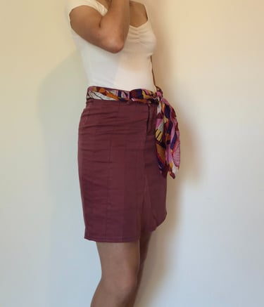 transformation et upcycling vêtement en jupe