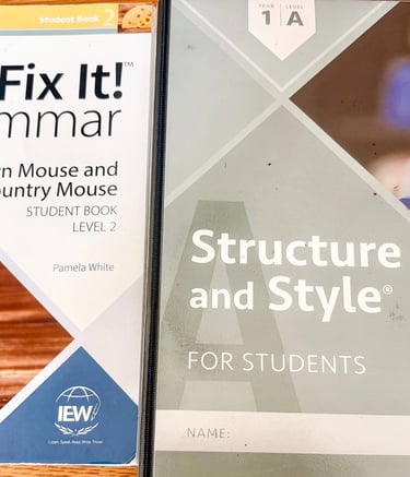 zoomed in version of IEW Structure & Style