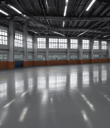 Image of a supermarket aisle with Smart Grip anti-slip treatment visibly applied to the floor.