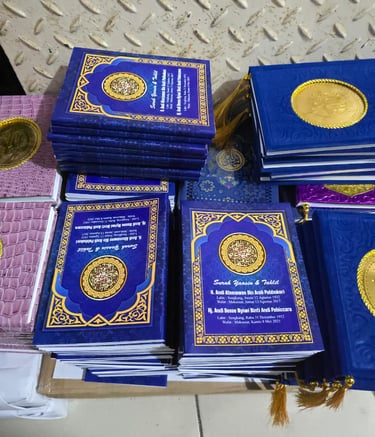 Cetak buku Yasin Dundung Print Makassar