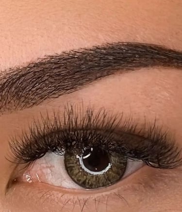 Sample photo of a bold ombre shaded brow for a defined filled in look.