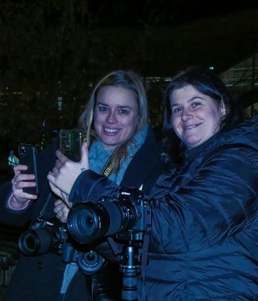 Des membres de l'association photo lors de l'evenement des illuminations de Laval