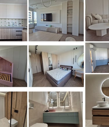 цялостно обзавеждане на апартамент с мебели по поръчка – реализиран проект BrosMebel