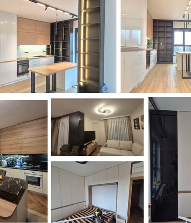 кухня и вградени мебели по поръчка – реализиран проект за апартамент от BrosMebel