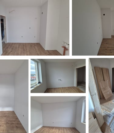 празна стая преди обзавеждане – интериорен проект преди изпълнение BrosMebel