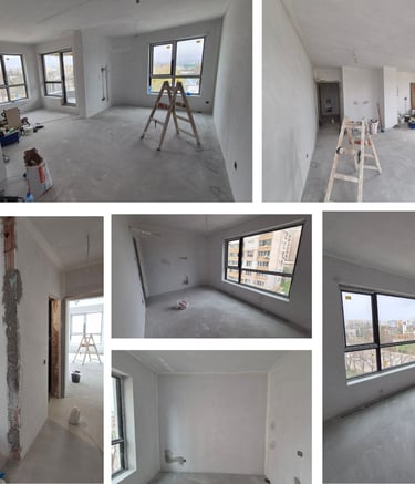 апартамент преди обзавеждане – интериорен проект преди изпълнение на мебели по поръчка BrosMebel