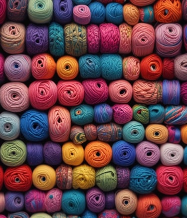 a bunch of balls of yarn yarn yarn