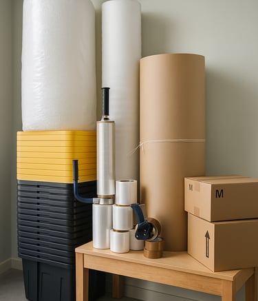 Empaque profecional para mudanzas con materiales premium