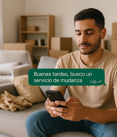 Cotizacion rapida de mudanzas por whatsapp con Jhony Moving