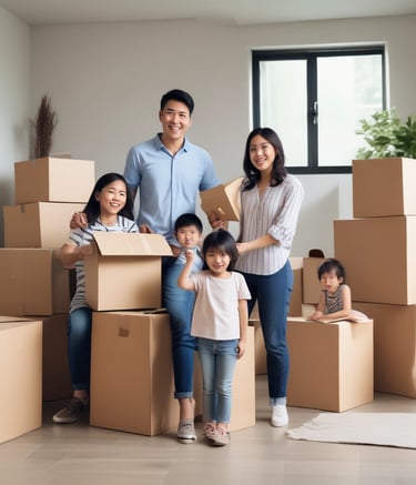A newly completed tiny house with a welcoming front porch and garden.