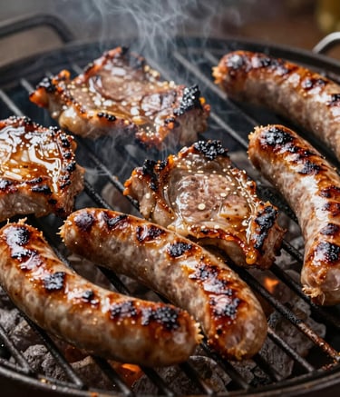 Colorful supermarket aisle with fresh fruits and vegetables on display.