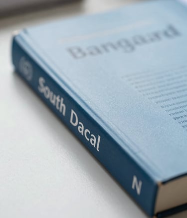 A sharp, close-up photograph of a high-quality textbook spine resting on a clean white desk, with a soft blue and dark blue color palette, emphasizing precision and academic authority in a South Asian / Bangladeshi setting.