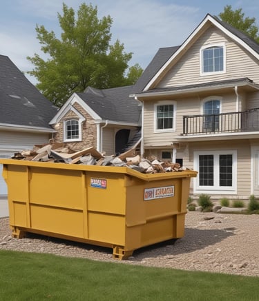 Team power washing a driveway, water spraying against concrete.