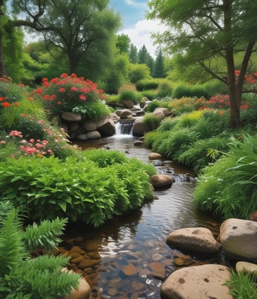 A construction site with environmental protection measures in place.