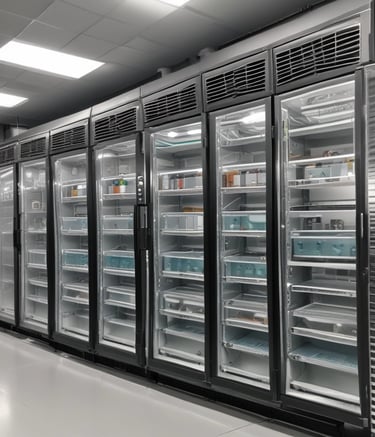 Smiling family enjoying new appliances at home