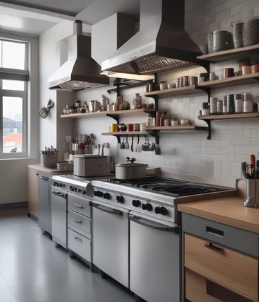 Commercial space with efficient appliances installed