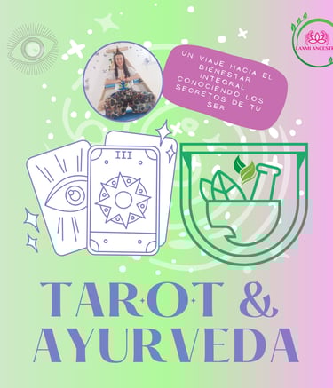 imagen promocional de tarot y ayurveda