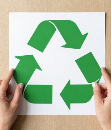 Industrial recycling facility with sorting conveyor belts and workers checking recyclable materials
