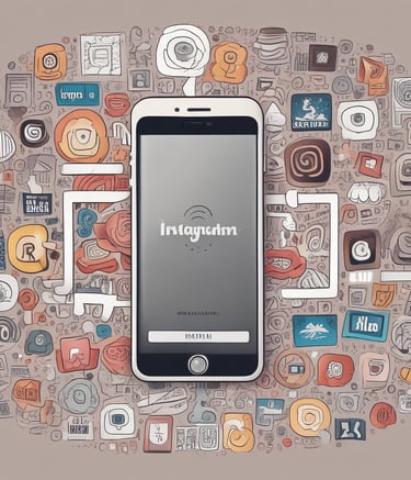 A creative workspace with sketches and a laptop displaying a portfolio website.