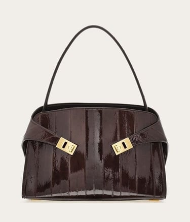 Small Hug Eelskin Leather Handbag
