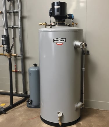 Close-up of a plumber tightening a pipe joint under a bathroom sink.