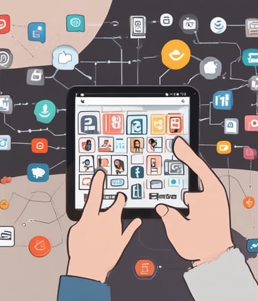 Screenshot of a client’s website ranking improvement graph on a laptop screen.