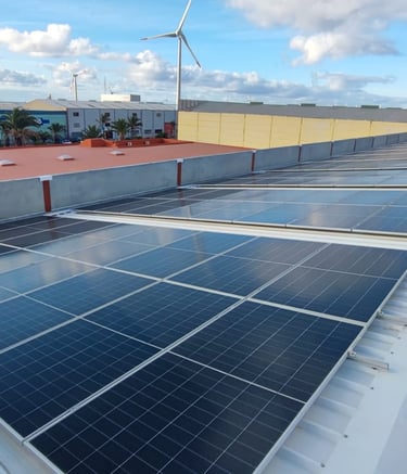 a solar paneled roof with solar panels and solar panels
